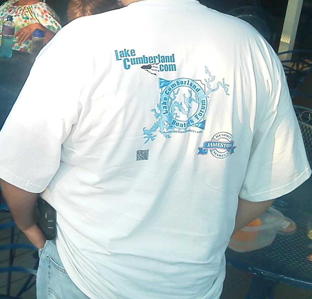 Here is the back of one of the shirts being modeled by JPatton.  The front is the LCK logo