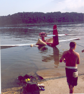Divers took around eight hours on the weekend of Sept. 7 to pull a damaged plane from beneath around 45 feet of water at Cumberland Point on Lake Cumberland.