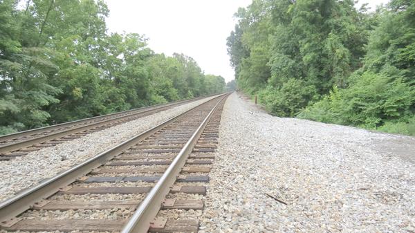 This stretch of railroad tracks near Columbia Crossing in Somerset is part of the main line of Norfolk Southern Railway extending from Cincinnati to Chattanooga. The rail line is owned by the City of Cincinnati.