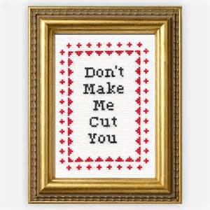 Maybe some cross stitching some gifts for your friends up north?