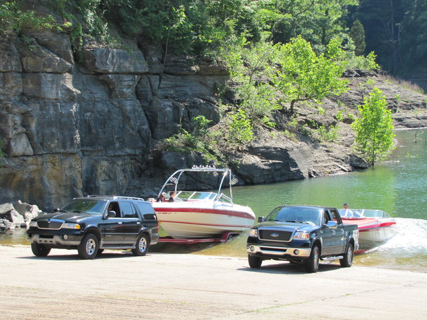 A steady stream of visitors put their boats into the water at the rampnearLake Cumberland State Dock on 5/24/2013. Bill Estep photo <br /><br />Read more here: http://www.kentucky.com/2014/01/29/3058693/endangered-fish-found-in-lake.html#storylink=cpy