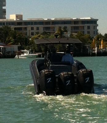 More photos at http://www.boatingmag.com/engines/outboards/seven-marine-557-outboard-test-run