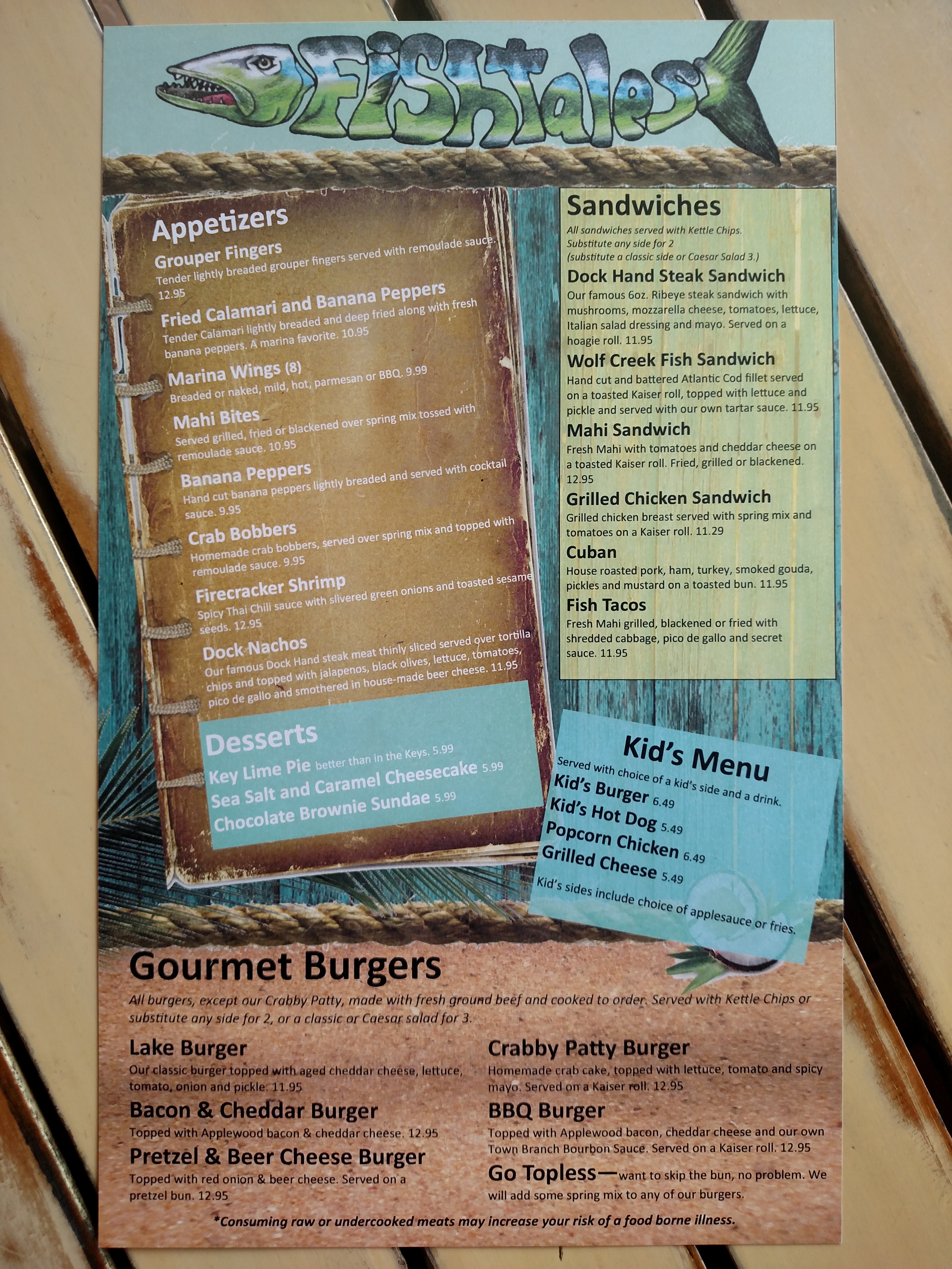 Food Menu Front