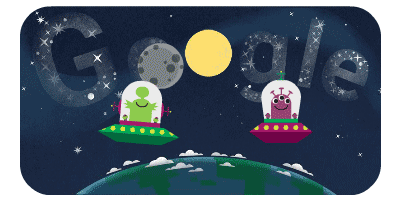 On Google homepage today