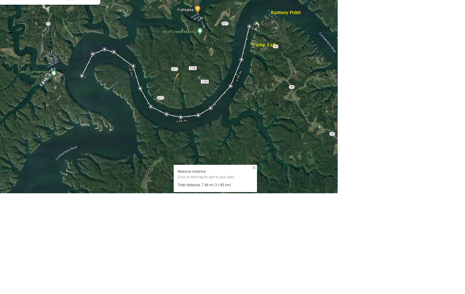 Camp Earl to  Middle of Main Lake at State-JRM.png